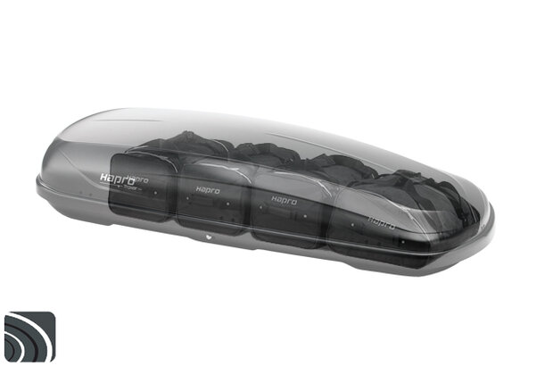Hapro Traxer 8.6 met tassenset in dakkoffer