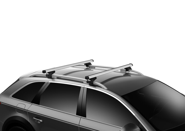 Thule ProBar Evo raised rail dakdragers op auto