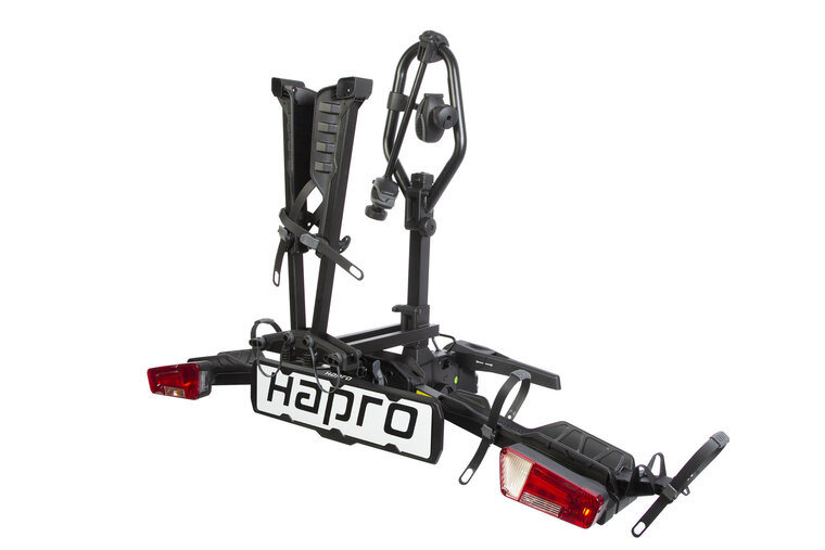 Hapro XFold I &amp; II Extension kit op fietsendrager ingeklapt