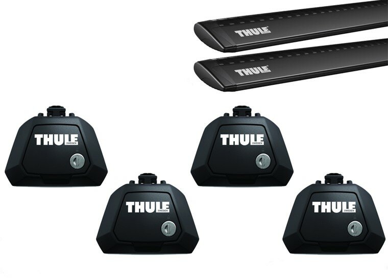 Thule WingBar Evo Black voor Fiat Qubo met zwevende railling