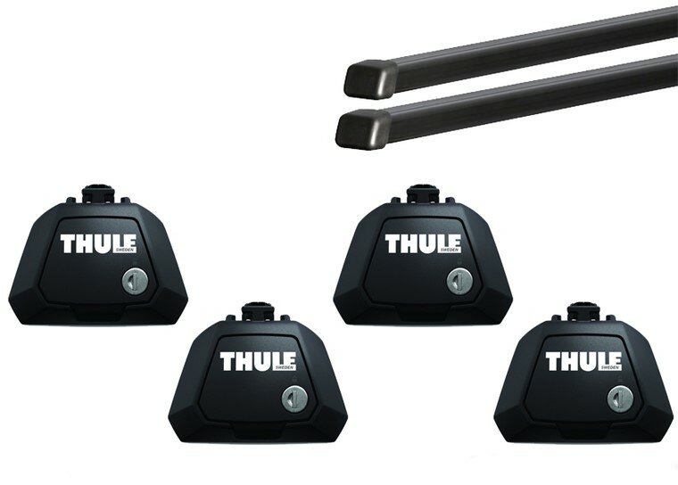 Thule SquareBar Evo voorFord Tourneo Connect vanaf 2022 met zwevende railling