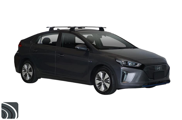Yakima ThruBar dakdragers op Hyundai Ioniq