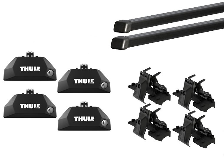 Thule squarebar voor de BMW iX2 vanaf 2024 met ge&iuml;ntegreerde railing