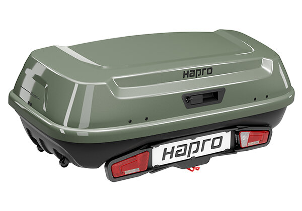 Hapro trekhaakkoffer | Boxer large | Sage Green | side