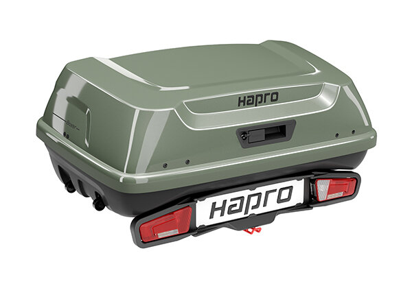 Hapro trekhaakkoffer | Boxer medium | Sage Green | side