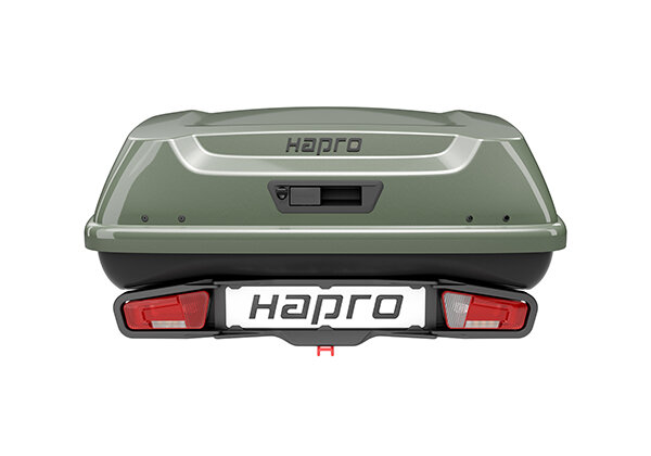Hapro trekhaakkoffer | Boxer medium | Sage Green | front