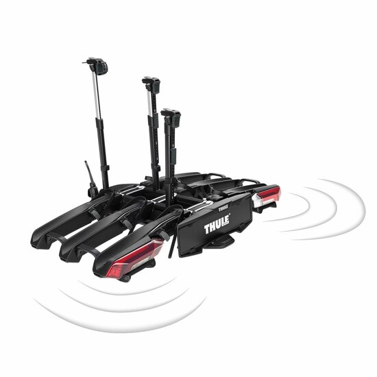 Thule Epos Parksecure 3 | Kantelbare trekhaak fietsendrager | 3 fietsen | 13-polig