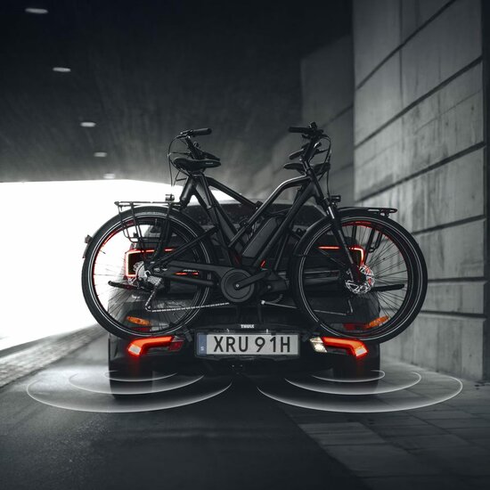 Thule Epos Parksecure 3 | Kantelbare trekhaak fietsendrager | 3 fietsen | 13-polig