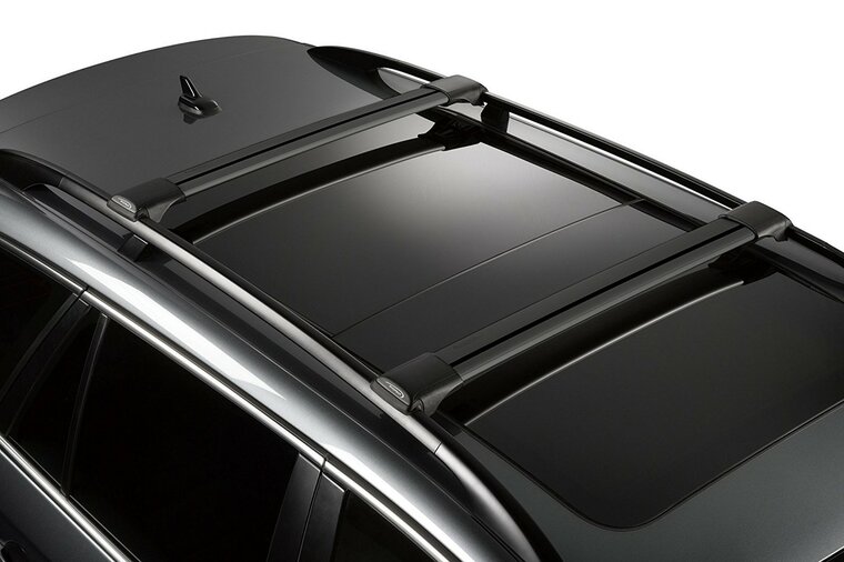 Yakima RailBar Black gemonteerd