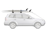 Yakima SUP-drager SupDawg op auto met twee SUPs zijaanzicht