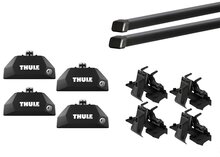 Thule squarebar voor de BMW iX1 vanaf 2023 met ge&iuml;ntegreerde railing