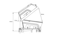 Hapro trekhaakkoffer  | Boxer | afmetingen side open
