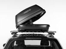 Hapro_Rider 6.4_Anthracite_achter_auto_open