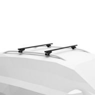 Thule SquareBar Evo Black | Skoda Fabia Stationwagen 2015-2023 op dak