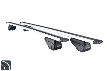 Hapro dakdragers | Hyundai ix35 | 2010 tot 2015 | Dichte railing | Aero 2 Aluminium