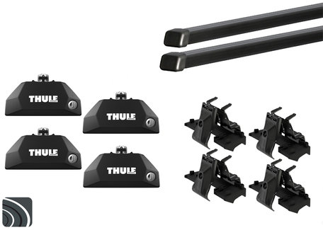 Thule Squarebar dakdragers | Peugeot 5008 | Dichte railing