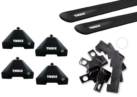 Thule WingBar Evo Black | Honda Civic sedan | 2006 tot 2012