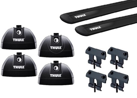 Thule WingBar Evo Black | Hyundai Santa Fe | Geïntegreerde rails