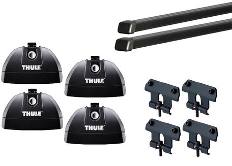 Thule Squarebar Evo | Hyundai Santa Fe | Geïntegreerde railing