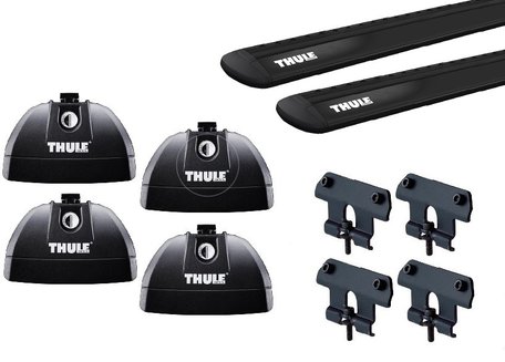 Thule dakdragers | Mazda 6 | sedan van 2008 tot 2012 | WingBar Evo Black | Fixpoints