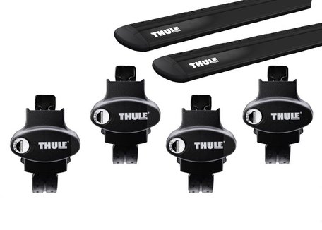 Thule dakdragers | SsangYong Rodius | 2014 tot 2019| WingBar Evo Black | Dakrailing