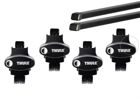 Thule dakdragers | SsangYong Rodius | 2014 tot 2019 | SquareBar Evo | Dakrailing