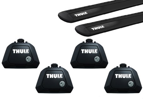 Thule dakdragers | SsangYong Rexton | 2002 tot 2006 | Dakrailing | WingBar Evo Black