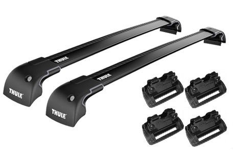 Thule WingBar Edge Black | Subaru Forester | 2002 tot 2008