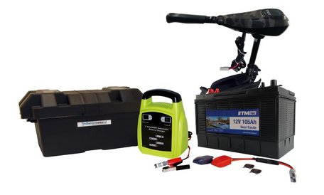 ETM-TEC Azure 60 lang | Fluistermotor | Standaard set | 60 lbs | Camouflage