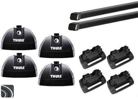 Thule SquareBar Evo | Renault Koleos II vanaf 2017 | Geïntegreerde railing