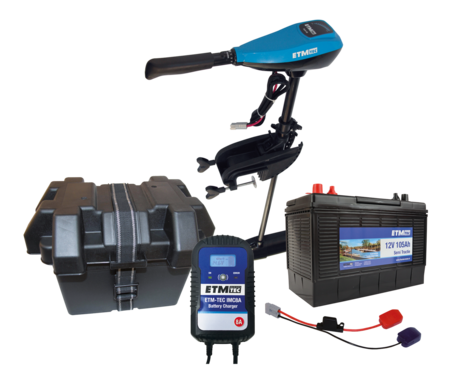 ETM-TEC Azure 36 | Fluistermotor | Standaard set | 36 lbs