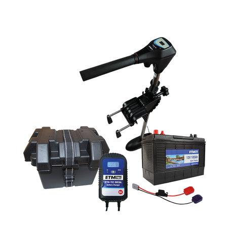 ETM-TEC Aqua 80 lang | Fluistermotor | Standaard set | 80 lbs 