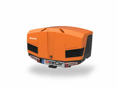 TowBox V3 | Urban Black - Orange | Trekhaakkoffer | 400L
