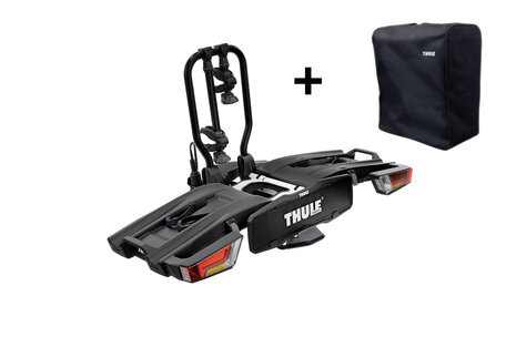 Thule EasyFold XT 2 Black (933B) | Trekhaak fietsendrager | opvouwbaar | 2 (elektrische) fietsen