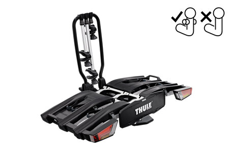 Thule EasyFold XT 3 FIX4BIKE (966) | Trekhaak fietsendrager | opvouwbaar | 3 fietsen