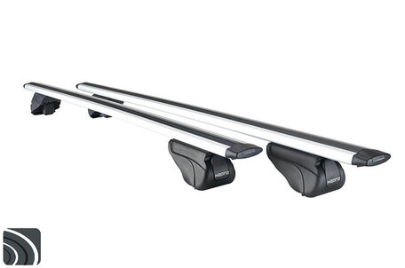 Hapro Cronos Aero 2 dakdragers voor dakrailing | Aluminium aerodynamisch