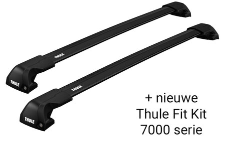 Thule WingBar Edge Black dakdragers | Mercedes-Benz EQS | vanaf 2022 | Vaste bevestigingspunten