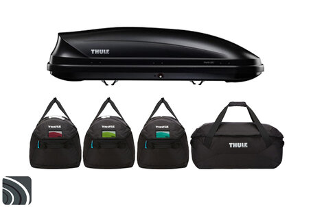 Thule Pacific (M) 200 dakkoffer Antraciet met Thule tassenset