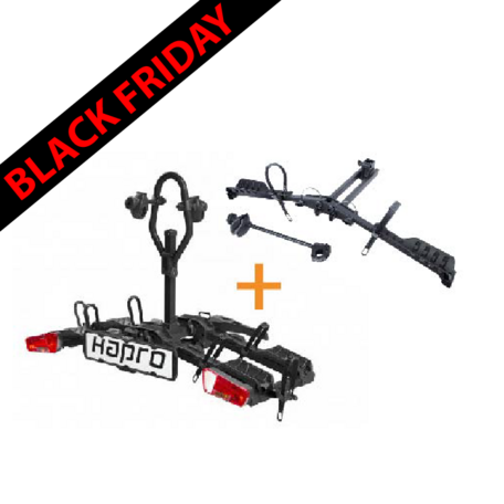Hapro Atlas Premium X-Fold II + extension kit | Trekhaak fietsendrager + uitbreidingsset
