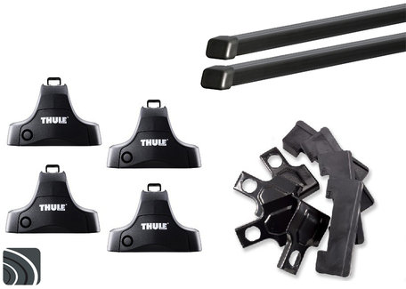 Thule dakdragers Audi A4 sedan 2000 - 2007 Complete dakdrager set incl. sloten